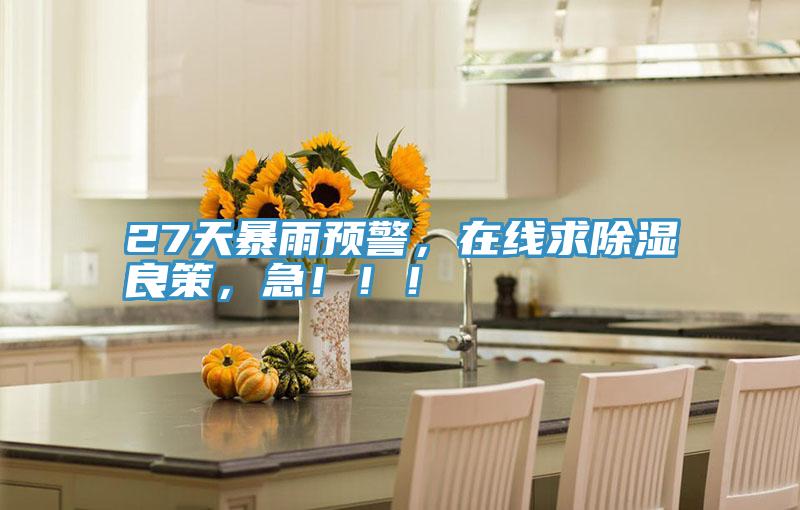 27天暴雨预警，在线求除湿良策，急！！！