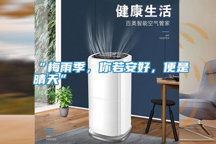 “梅雨季，你若安好，便是晴天”