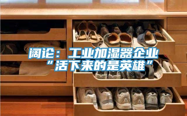 阔论：工业加湿器企业“活下来的是英雄”