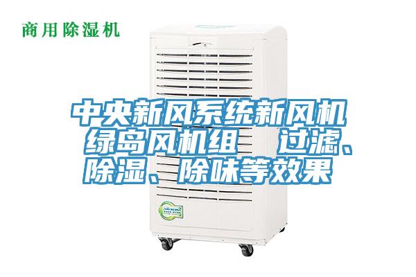 中央新风系统新风机 绿岛风机组  过滤、除湿、除味等效果
