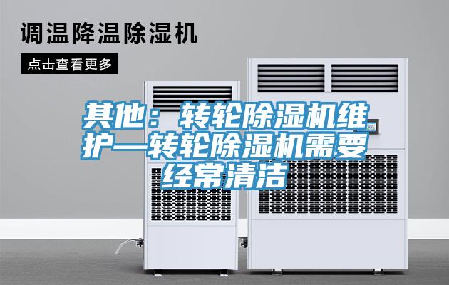 其他：转轮蕾丝视频污污污维护—转轮蕾丝视频污污污需要经常清洁